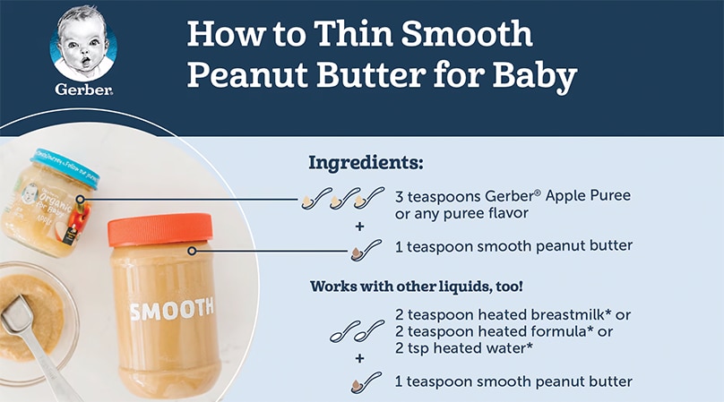 How to thin smooth peanut butter for baby