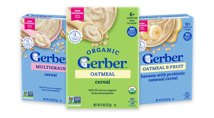 Multigrain, oatmeal banana, oatmeal banana probiotics infant cereals