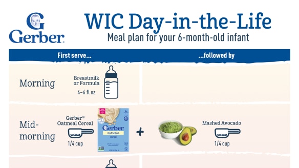 Day-in-the-Life Menu Plan: 6 Months