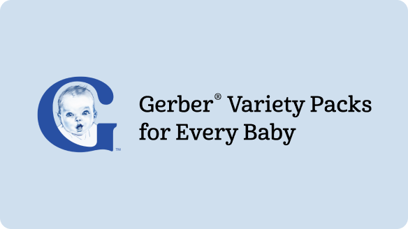 Gerber Variety packs for every baby